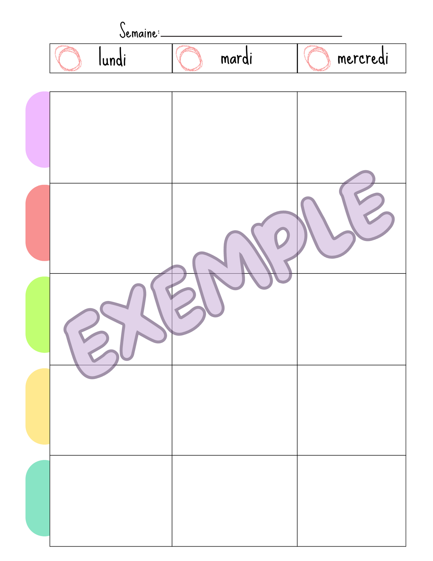 Planificateur école maison