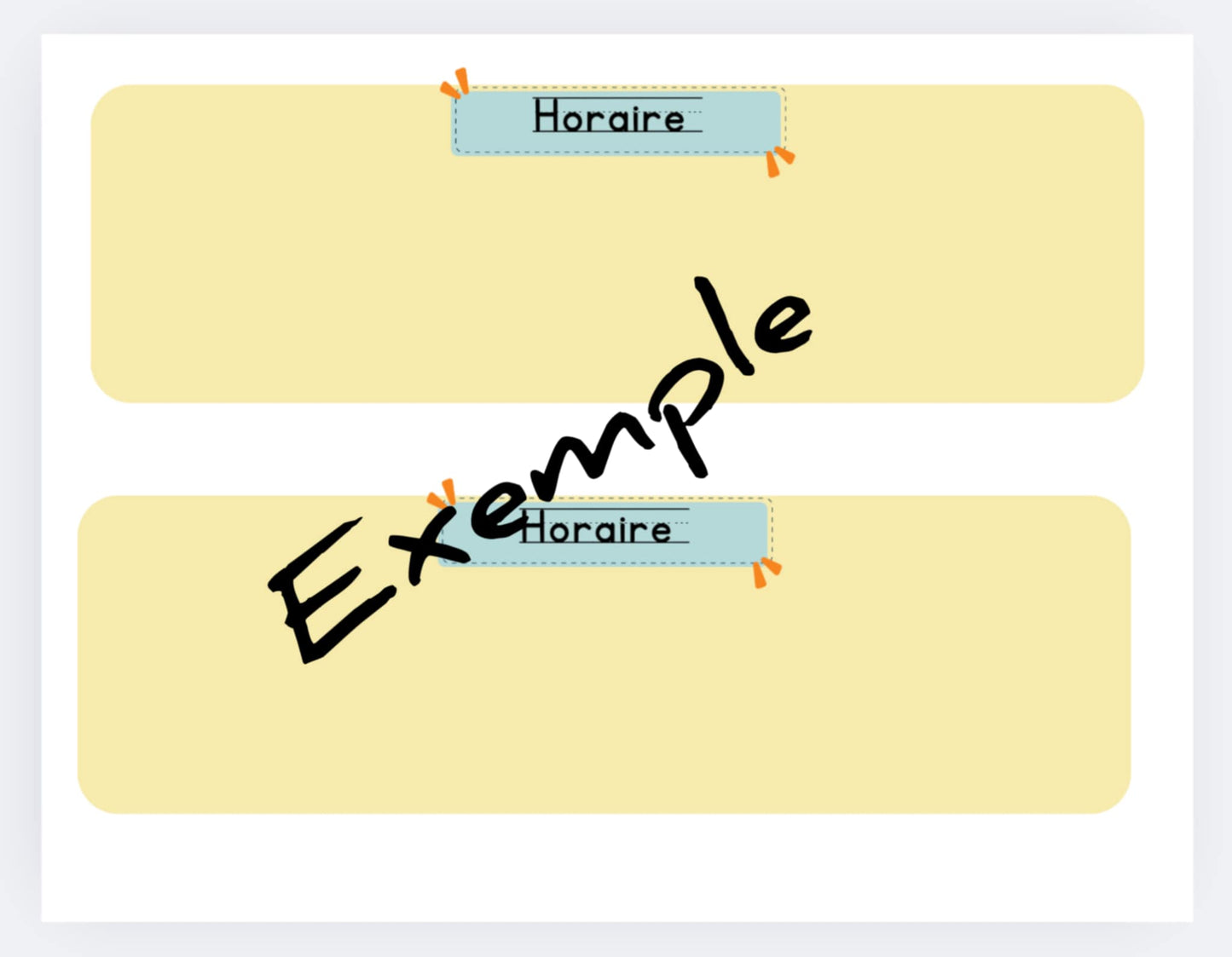 PDF Horaire imagée école maison