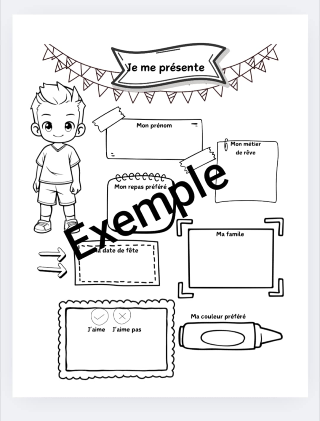 PDF-À la découverte de moi! version garçon