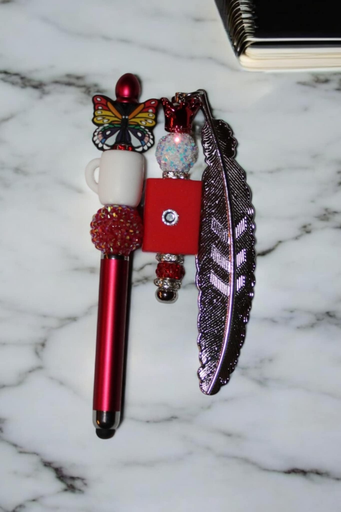 Ensemble Stylet/Stylo/Marque page Unique