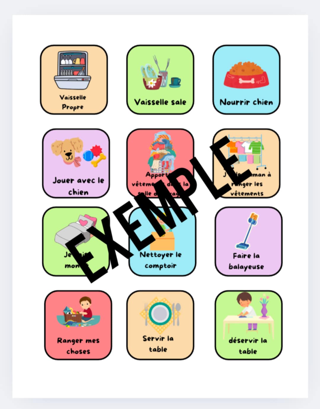 PDF Tâches ménagères
