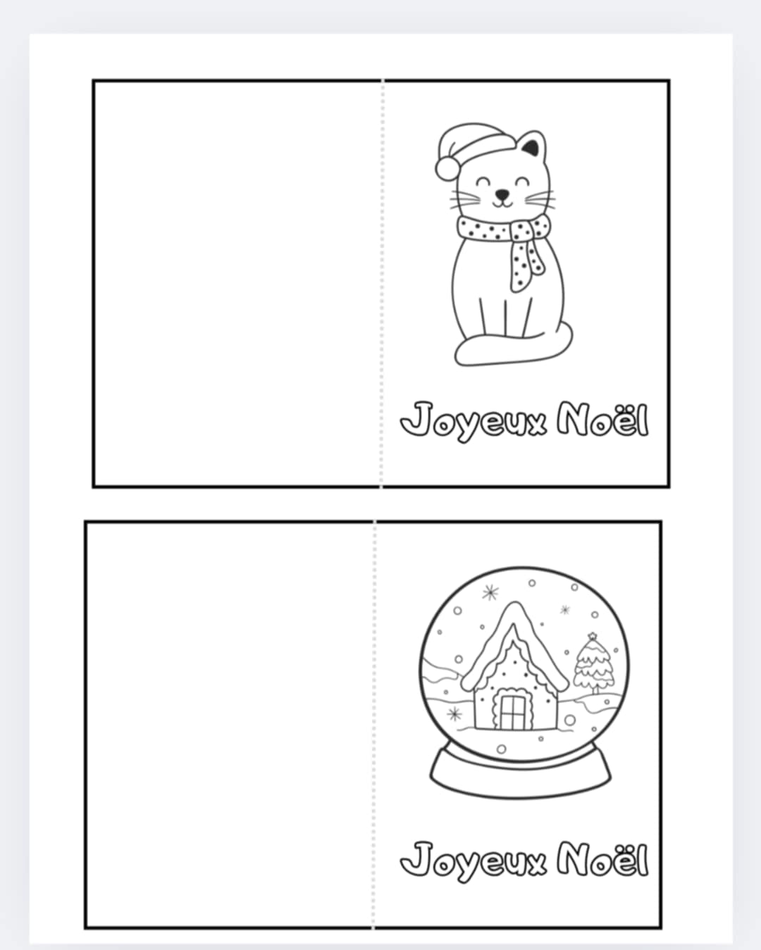 Cartes de souhaits Noël