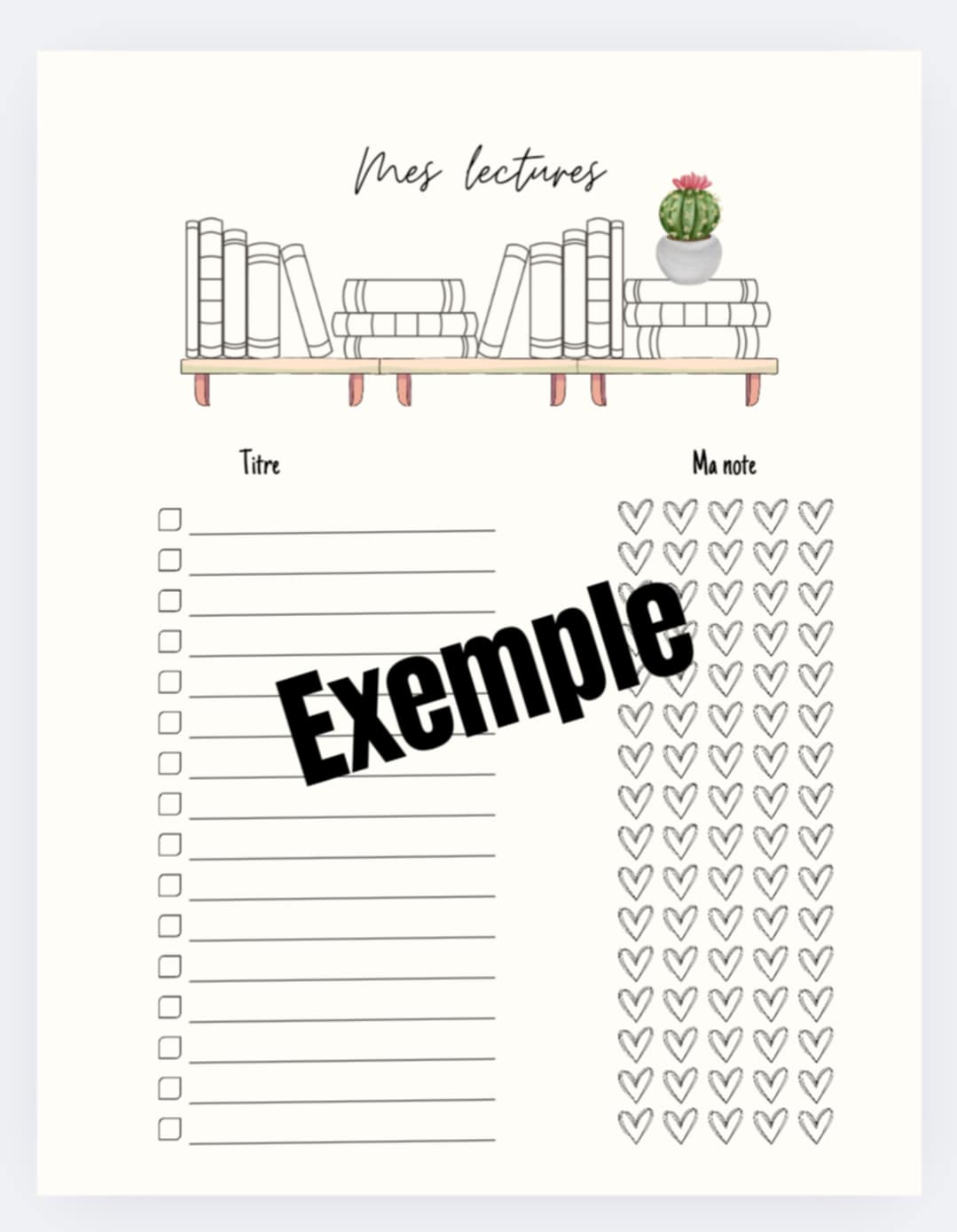 Agenda non-daté ''Année victorieuse'' (cactus)