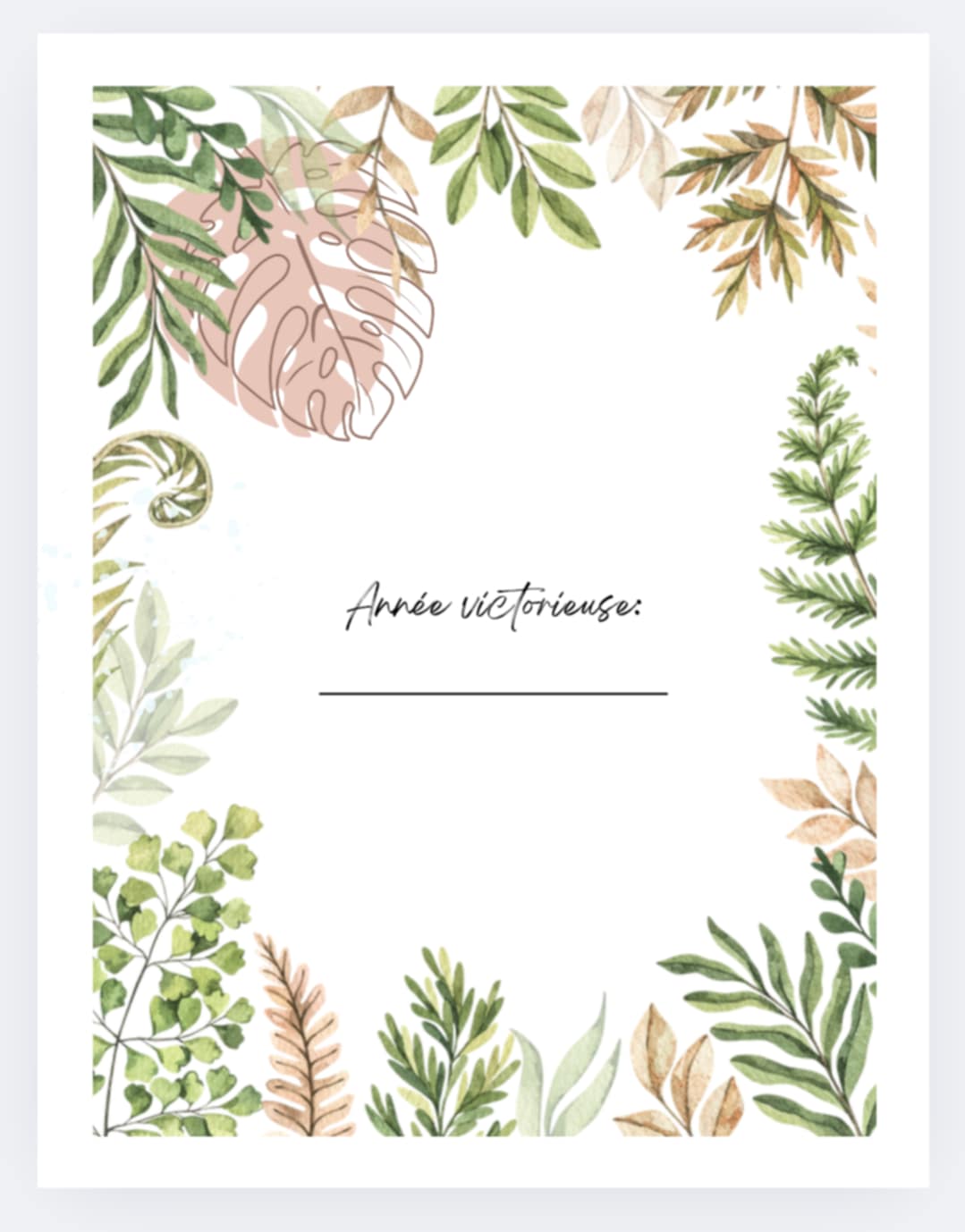 Agenda non-daté ''Année victorieuse''