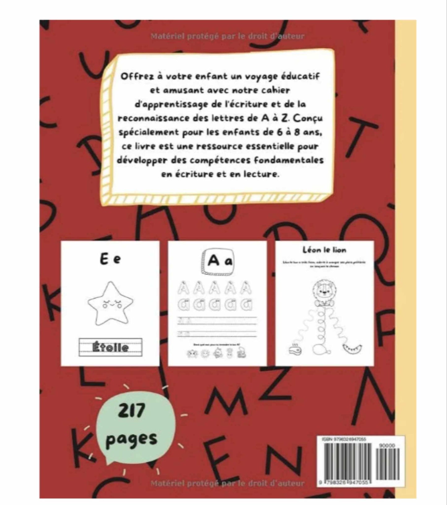 Cahier d'apprentissage: Je sais écrire