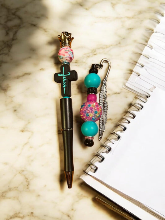 Ensemble Stylo/Marque page Uniques